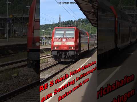Plochingen: RE5 nach Fridrichshafen über die Geislinger Steige nach Ulm BR 146 204 #frankenbahn