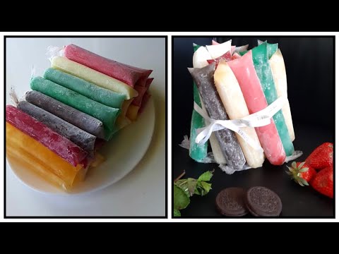 Glace à l’eau  ( sirop menthe, pina colada, fraise et oréo)