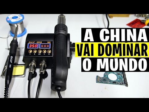 Muito BARATO e PEQUENA esta Estação de Solda Digital da CHINA