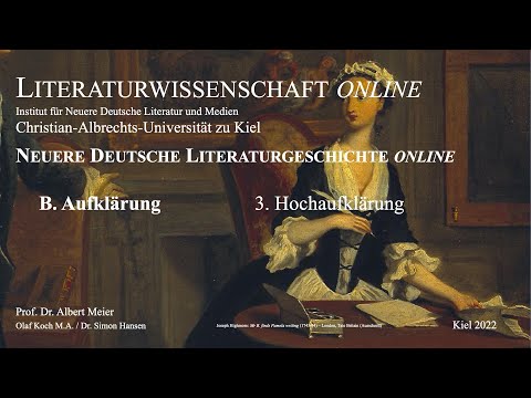 Literaturgeschichte online - Hochaufklärung (Empfindsamkeit und bürgerliches Trauerspiel) 8 von 17
