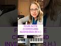 Piano Fingering For 4 NOTE CHORDS And Inversions Right Hand