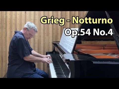 Grieg "Notturno" Op.54 No.4 - P. Barton, FEURICH piano