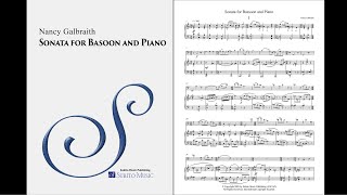 Nancy Galbraith  Sonata for Bassoon and Piano