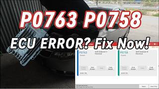 KIA Forte Transmission Jerking Fix | P0763 & P0758 Solenoid Fault – TCU/ECU Repair Guide