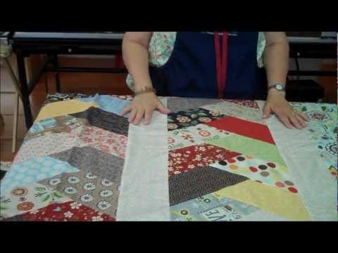 Friendship Braid Quilt Idea Using Half Hex Ruler