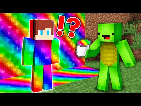 How JJ Pranked Mikey with RGB LAVA in Minecraft? - Maizen
