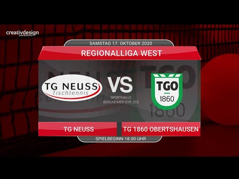 Tischtennis Regionalliga West: TG Neuss - TG 1860 Obertshausen