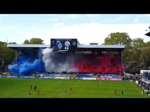 Waldhof Mannheim - Hansa Rostock Pyro (29.09.19)