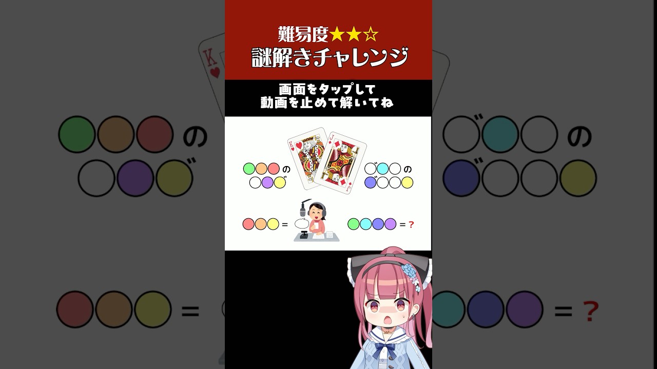 【挑戦状】解けたら天才！画面を止めて、謎をとこう！#shorts   #謎解き #VTuber #脱出ゲーム