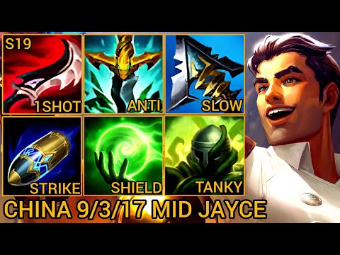 Legend Top 1 Jayce Mid S+ 9/3/17 - China Wild Rift New Build & Runes By Tiarty