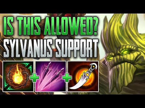 CARRYING FROM SUPPORT! Sylvanus Support Gameplay (SMITE Conquest)