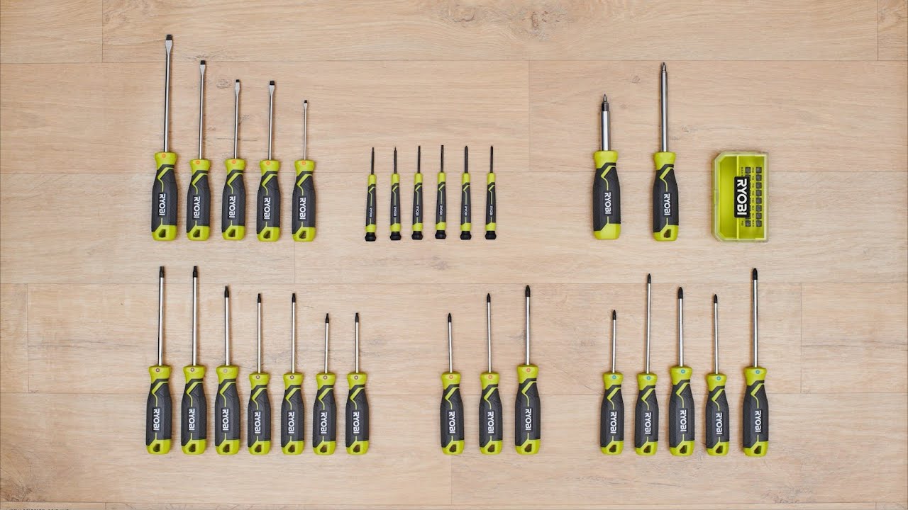 Ryobi RSD17PCS Lot De 17 Tournevis Ixtes