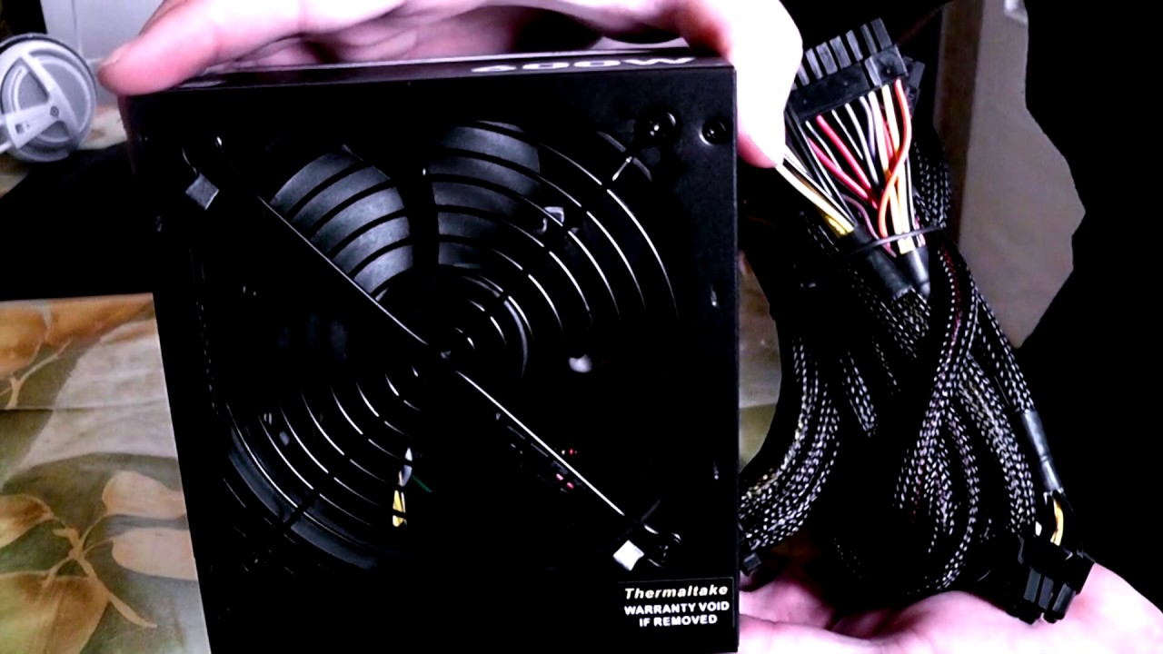 Блок питания Thermaltake ATX 600W TR2 S TRS-600AH2NK 80+ (24+4+4pin) APFC 120mm fan 5xSATA RTL