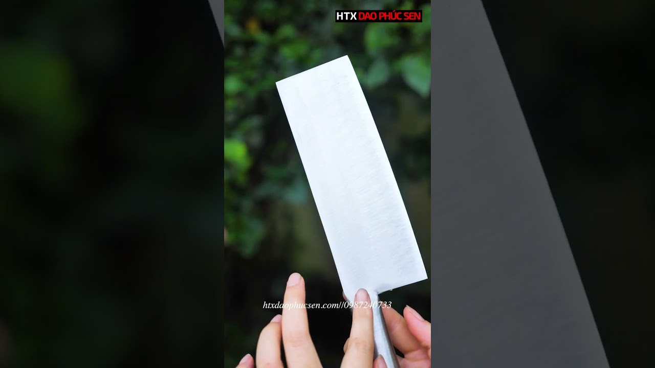 Dao thái thép trắng cao cấp cán sắt SDT09, hàng chuẩn chính hãng của DAO VIP - HTX DAO PHÚC SEN