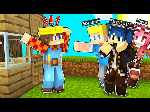 NEW SECRET HOUSE FOR MY FRIENDS IN BIG VANILLA IN MINECRAFT!!