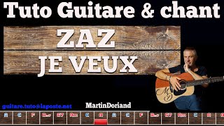 Tuto guitare chant ZAZ Je veux