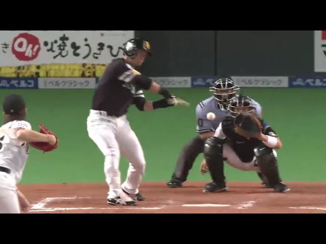 【8回表】クリーンアップの3連打!! ホークス・長谷川 終盤に逆転の一打!! 2016/8/20 F-H
