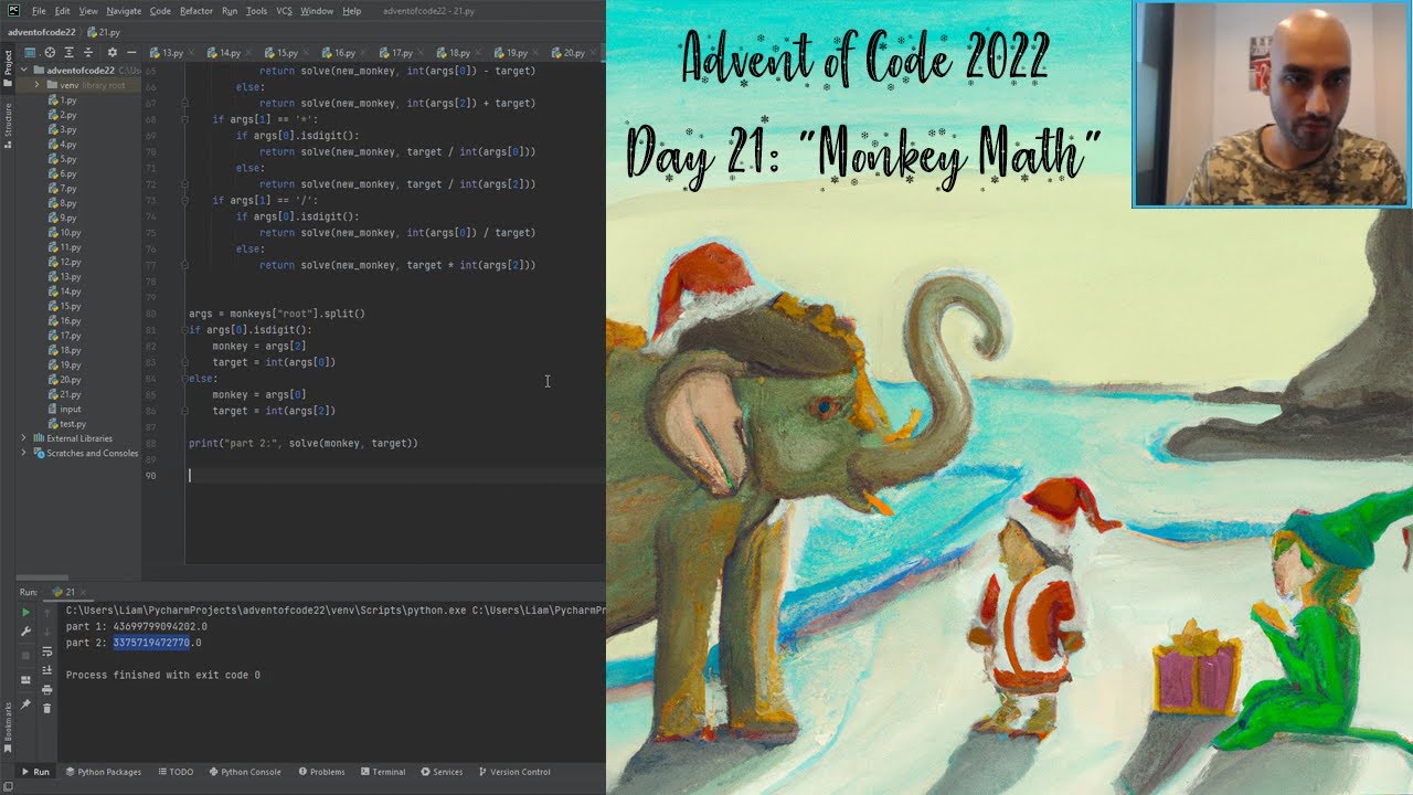 Advent of Code 2022 (python) - day 21 