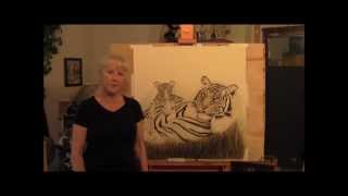 Animal Art | Nature Art| Wildlife Art |Jacquie Vaux White Tiger-Part 3