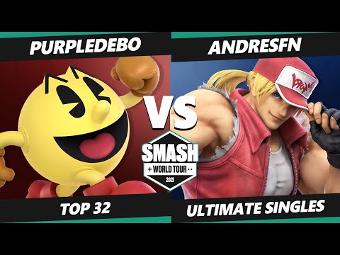 SWT Europe Online Qualifier Match - PurpleDebo (Pac-Man) Vs. AndresFn (Terry) SSBU Ultimate
