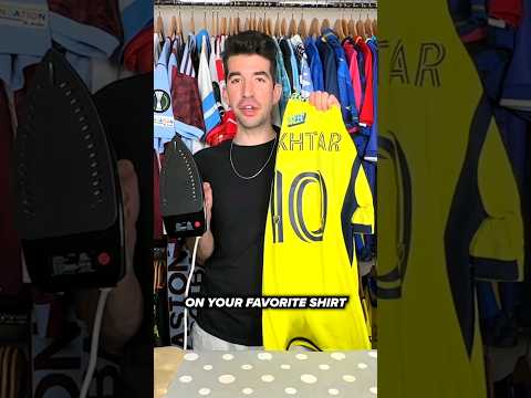 How To Apply Patches Onto Football Shirts With A Home Iron 👕