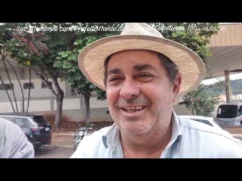 Mambrini na cidade de Capetinga MG com o Prefeito Nardo do Calau. Gratidão pela acolhida de todos. 