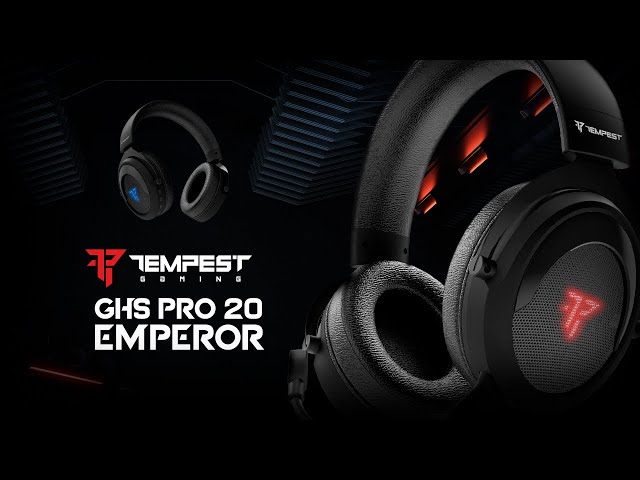 Tempest GHS PRO 20 Emperor Cuffie da gioco RGB Wireless 7.1 Virtuale PC/PS4/PS5/Switch video