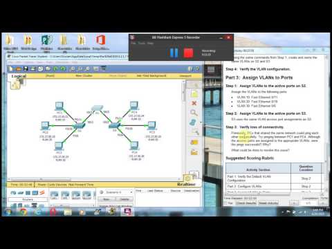 Packet Tracer 3.2.1.7 Configuring VLANs Part 2