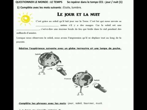 Le jour et la nuit CP CE1