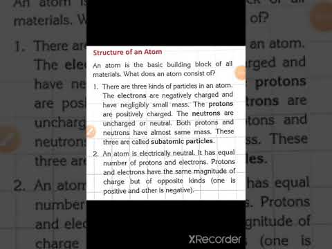 ICSE-VIII Physics Day-37 #Structure of atom and properties of charges