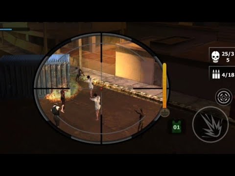 Outbreak The Zombie Slayer: mission 5 - Save people .(hint) use sniper Gun