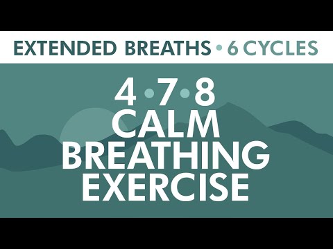 4-7-8 Calm Breathing Exercise | Relaxing Breath Technique | Extended Breaths | Pranayama Exercise