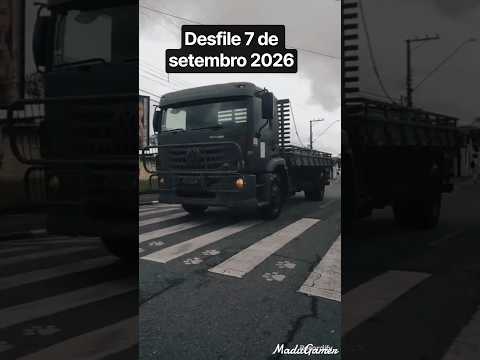 Desfile 7 de setembro de 2026. Chegada do veículos do quartel de São Paulo, Pindamonhangaba 🚨💥