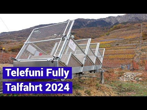 Standseilbahn 1926.08 Fully Telefuni Plamont Talfahrt 2024 - Funiculaire funicular Switzerland