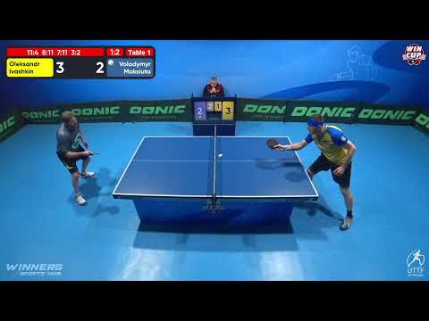 19:30 Oleksandr Ivashkin 1-3 Volodymyr Maksiuta West 5 WIN CUP 05.12.2022 | TABLE TENNIS WINCUP