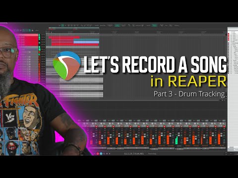 Let's Record a Song in REAPER Part 3 - Drum Tracking
