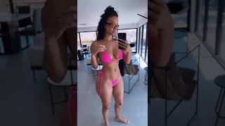 Draya Michele showing off in a pink Bikini 👙🍑 #drayamichele
