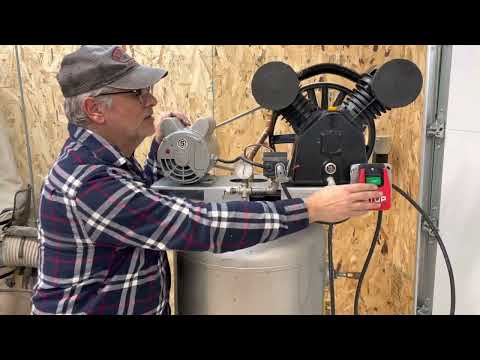 Harbor Freight 5hp air compressor pump final assembly and test run video 4
