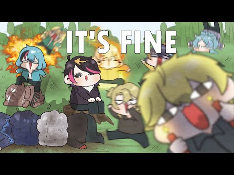 The Forest=10%trees + 90%NIJICHAOS (LOUD WARNING)  || Animation 【NijisanjiEN collab】