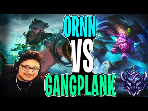 SOLARBACCA Gangplank VS Ornn Diamond | (KDA 11/9/16) | Patch 12.11 ( Lose )