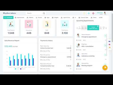 Medical Dashboard Bootstrap 5 Admin Template with LTR Light Theme