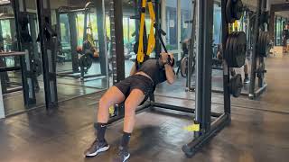 Inverted Rows - flexed knees (suspension)