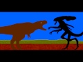 Tyrannosaurus Vs Xenomorph Queen