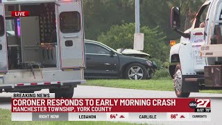 Coroner responds to York County crash