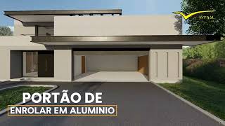 Quais perfis usar para montar um portão de enrolar em alumínio