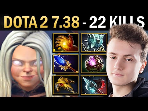 Invoker Gameplay Miracle with 22 Kills and Pike - Dota 2 7.38