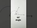 60 degree angle with compass | 60° Angle Construction