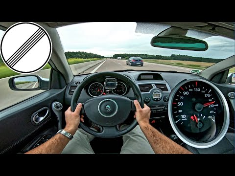 Renault Megane II 2.0 16V 135 HP | German Autobahn | Test Drive | 0-100 km/h