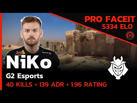 5300 ELO NiKo G2 GETS 40 KILLS on ANUBIS🔥 w/m0NESY (ANUBIS) FACEIT LVL 10 / CSGO POV / Sep 1, 2023