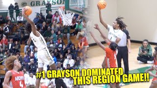 #1 GRAYSON GETS BUSY VS REGION RIVAL ARCHER!! | FULL GAME HIGHLIGHTS